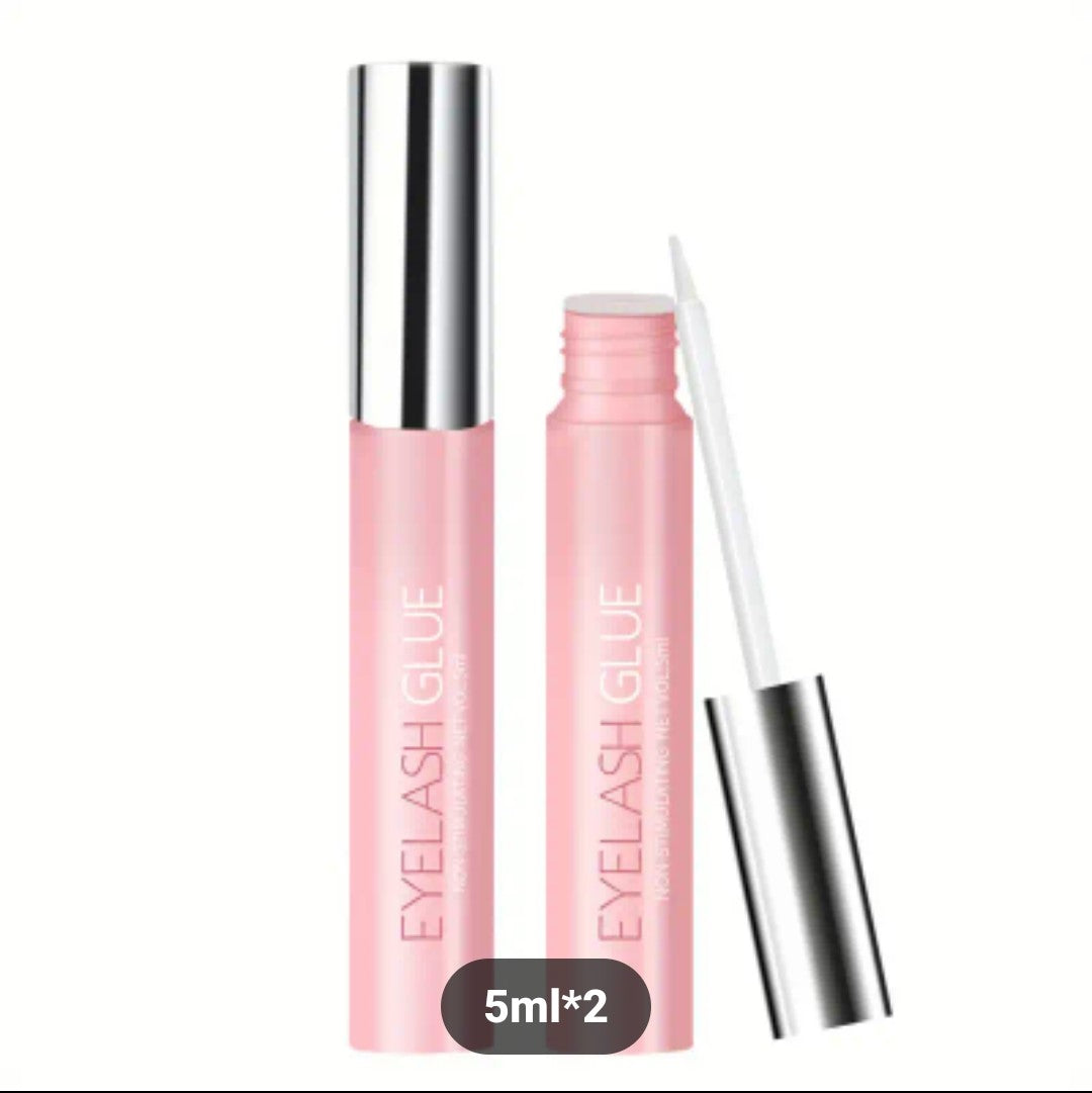 Waterproof DIY False Eyelash Glue 5ml Professional Strong Hold Clear Glue Hypoallergenic Latex Free Lash Glue 0.17oz Long Lasting Eyelash Adhesive Suitable For Sensitive Eyes