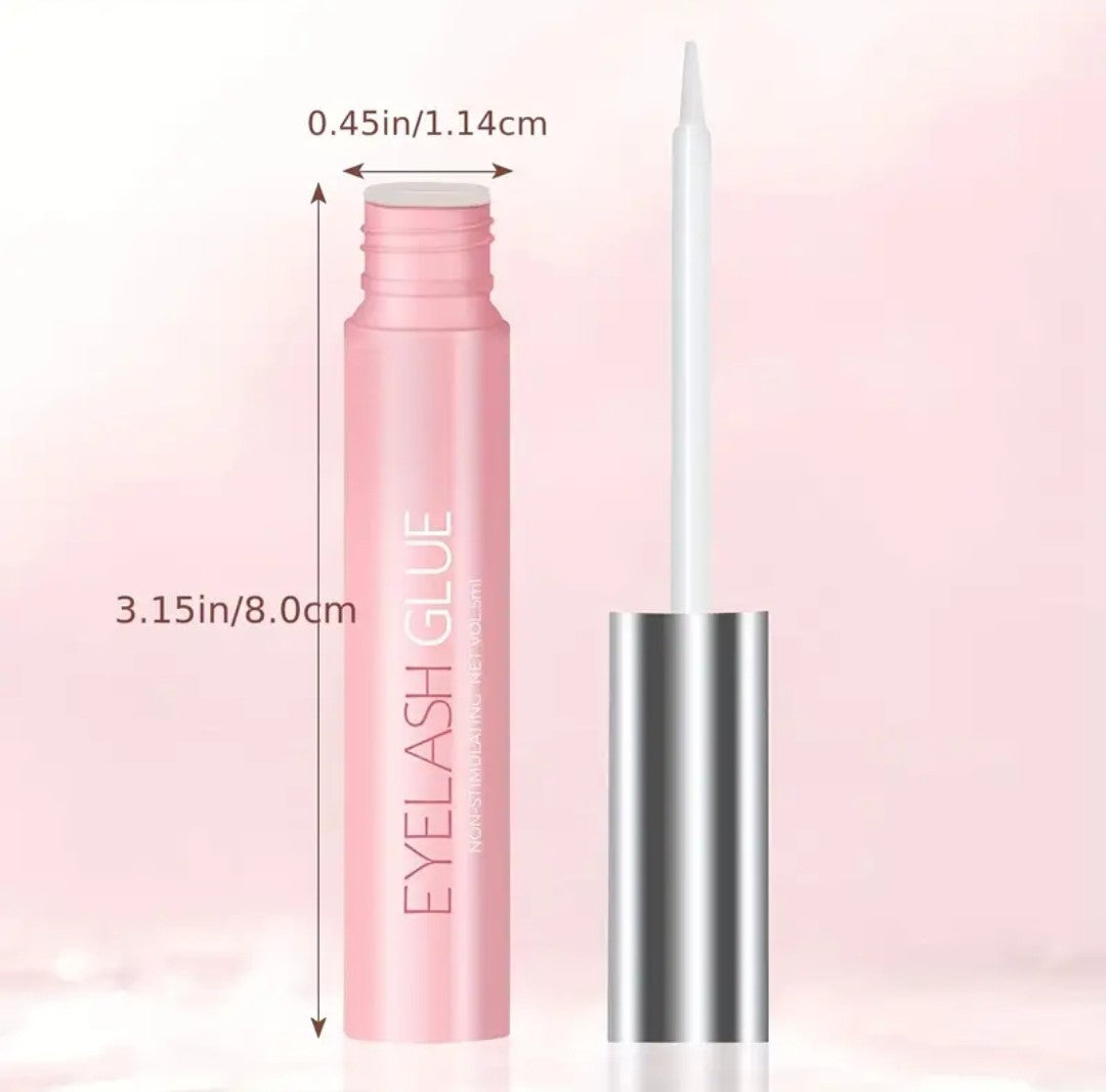 Waterproof DIY False Eyelash Glue 5ml Professional Strong Hold Clear Glue Hypoallergenic Latex Free Lash Glue 0.17oz Long Lasting Eyelash Adhesive Suitable For Sensitive Eyes