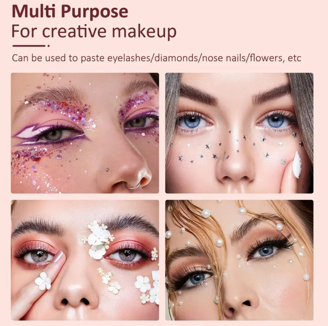 Waterproof DIY False Eyelash Glue 5ml Professional Strong Hold Clear Glue Hypoallergenic Latex Free Lash Glue 0.17oz Long Lasting Eyelash Adhesive Suitable For Sensitive Eyes