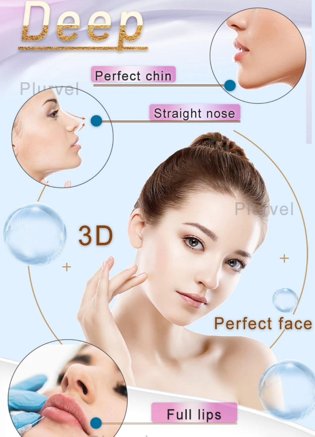 1 Ácido Hialurónico Plurvel Deep Reticulado 2ml 25mg