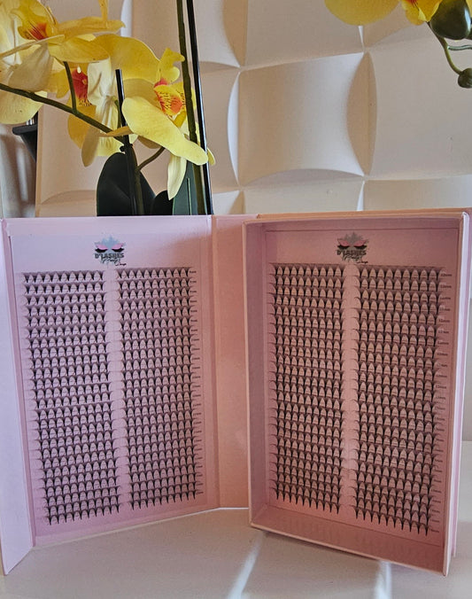 1 Extensiones de pestañas prearmada de 1,000